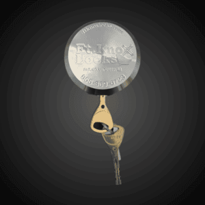 Abloy Sentry Cylinder in Stainless Steel Ft. Knox Puck Lock Body